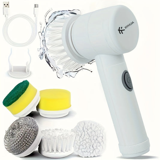 Brosse électrique rotative 8 pcs – 5 modes & têtes interchangeables