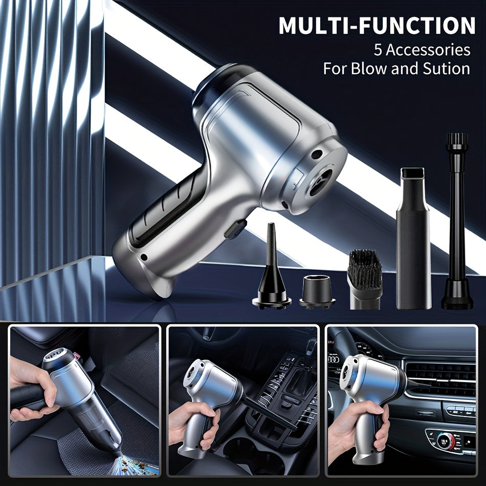 Aspirateur portable sans fil 2‑en‑1 – 15 000 Pa soufflage & aspiration