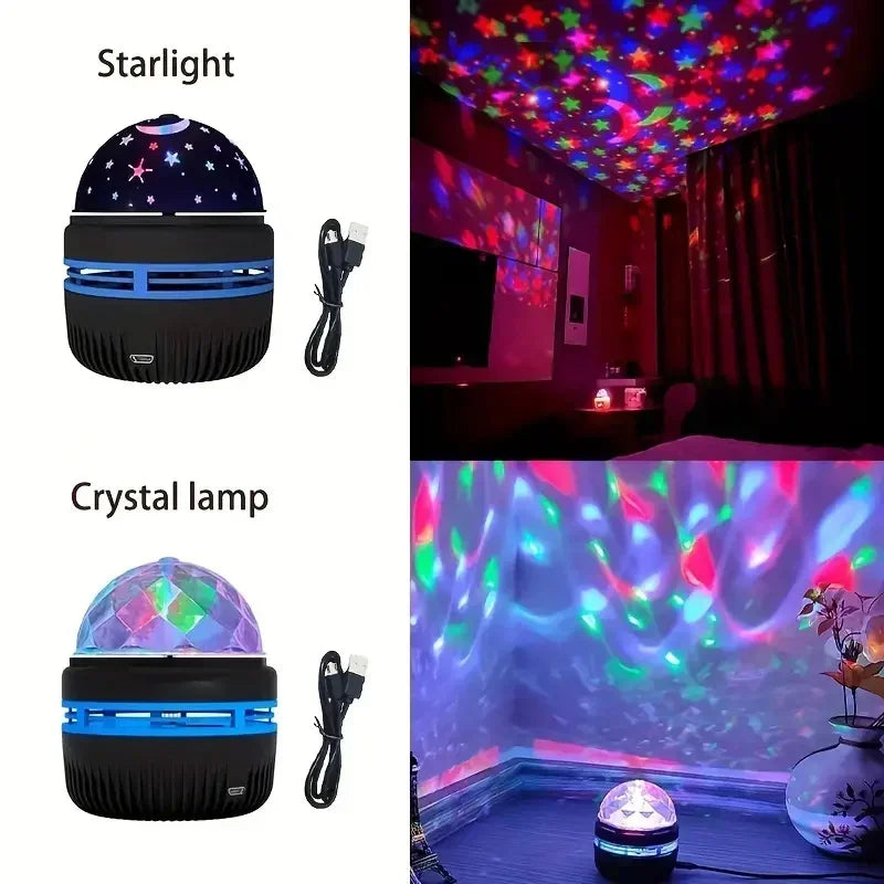 Projecteur d’étoiles & vagues d’eau – 7 couleurs LED