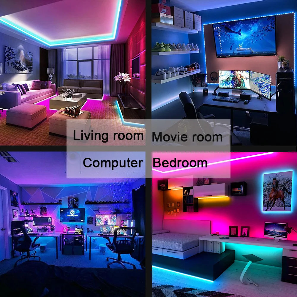 Ruban LED RGB 5 m Bluetooth USB