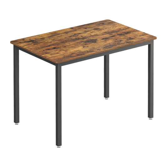 Table à manger VASAGLE 110×70 cm – bois & métal style industriel