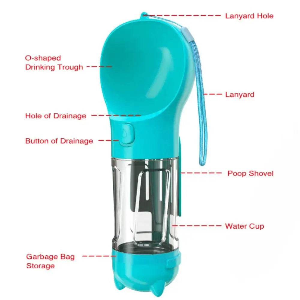 Distributeur voyage 3‑en‑1 pour chien