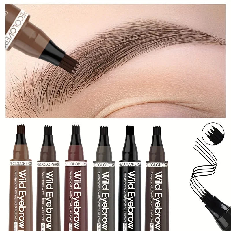 Stylo sourcils micro‑4 pointes waterproof