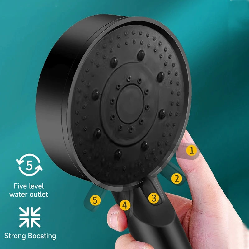 Tête de douche multifonction 6 modes – effet massage boost