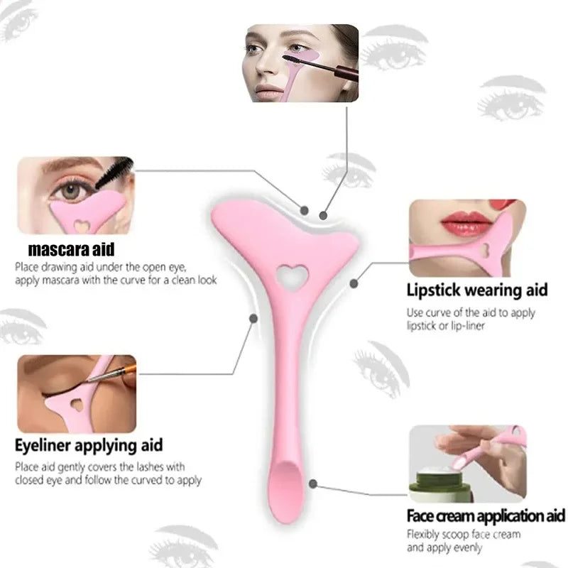 Pochoir eyeliner & masque silicone réutilisable