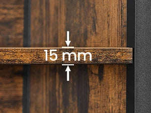 Armoire haute VASAGLE cuisine – étagères réglables & compartiments ouverts