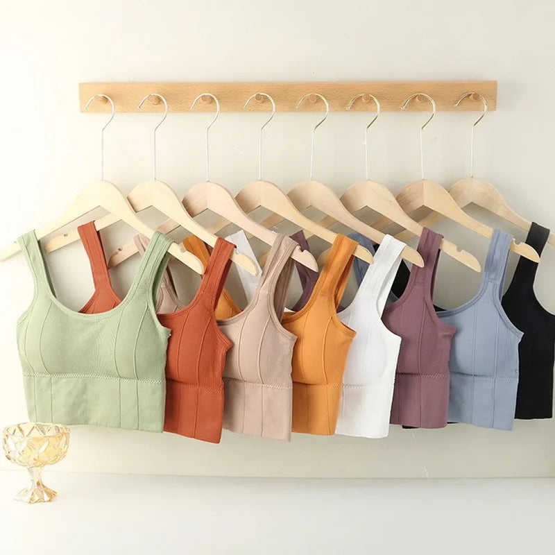 Soutien-gorge sport respirant & push-up sans coutures