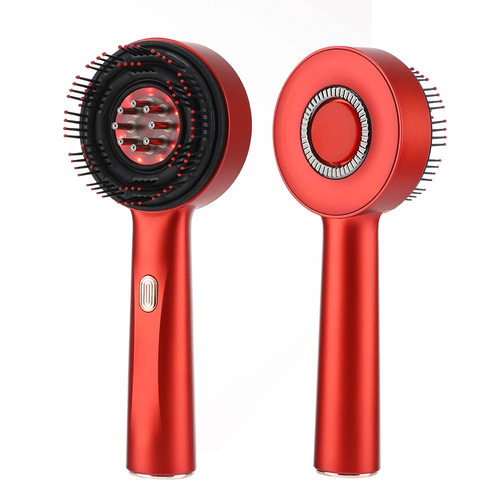 Brosse électrique infra‑rouge multi‑thérapie – croissance & massage