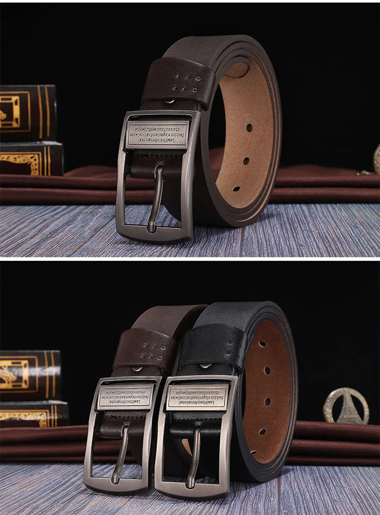 Ceinture cuir vachette luxe – boucle alliage auto‑ajustable