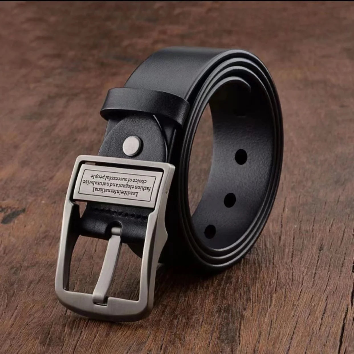 Ceinture cuir vachette luxe – boucle alliage auto‑ajustable