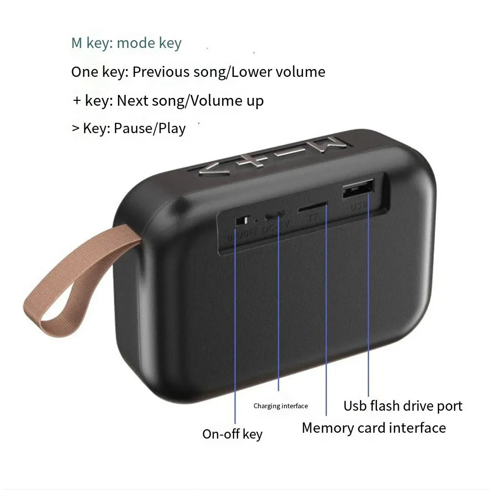 Enceinte Bluetooth outdoor 3D HiFi‑Surround