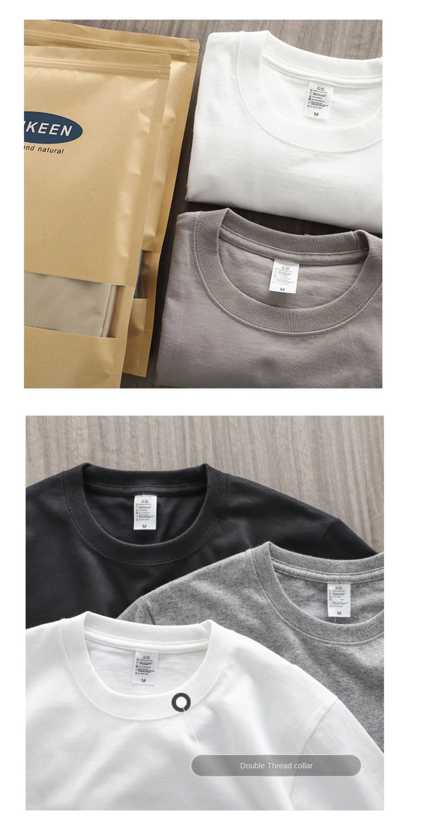 T-shirt coton 280 g/m² DUDIETS – manches courtes