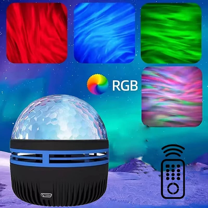Projecteur d’étoiles & vagues d’eau – 7 couleurs LED