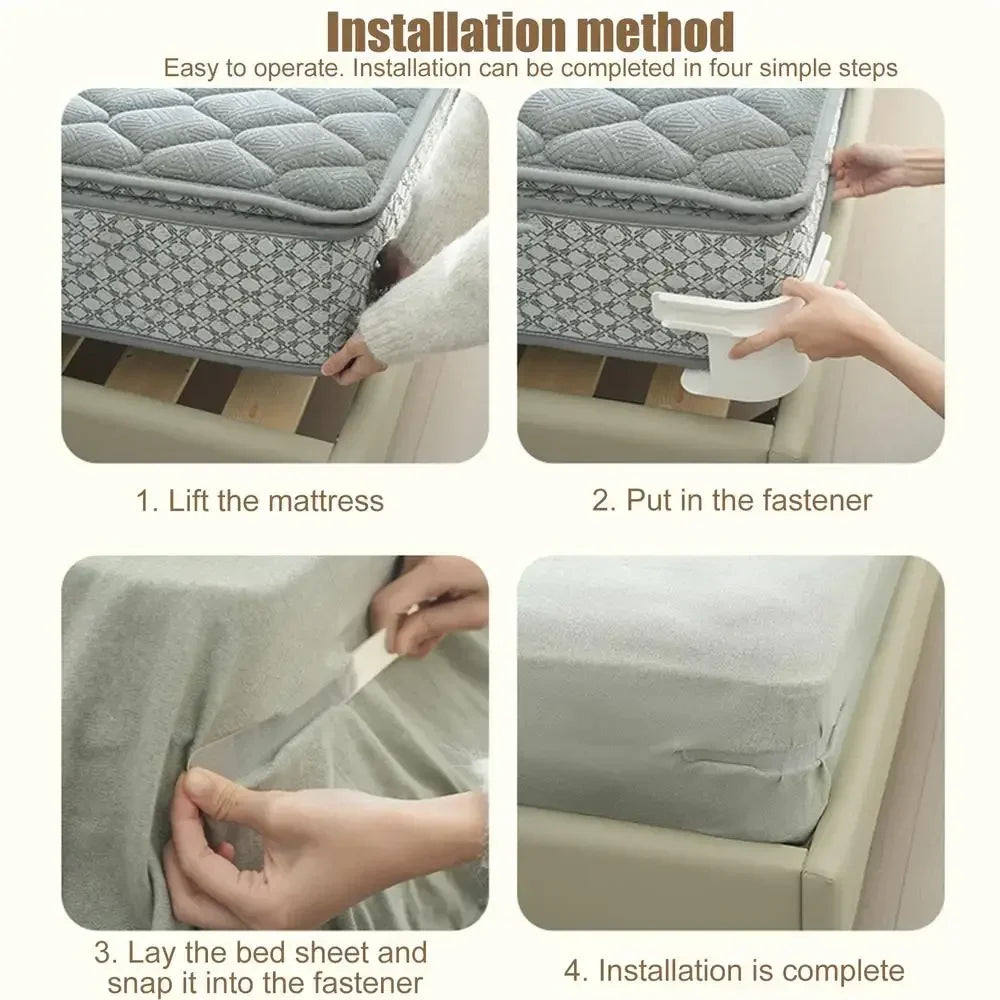 Clips serre-draps renforcés (lot de 4 ou 8) – maintien coins de lit
