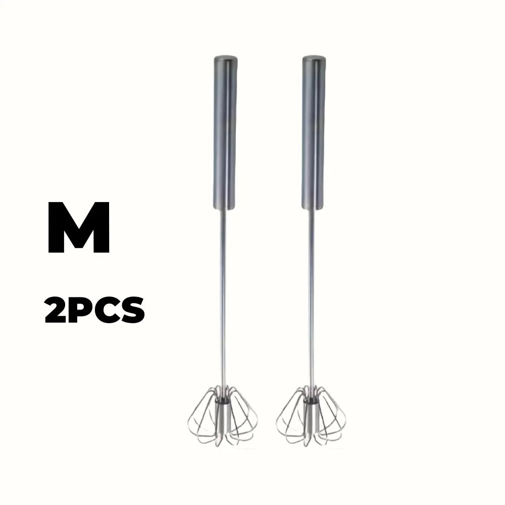 Batteur à œufs semi‑automatique inox