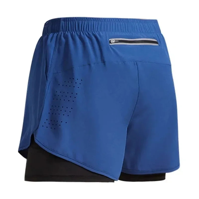 Short fitness 2‑en‑1 séchage rapide 2025