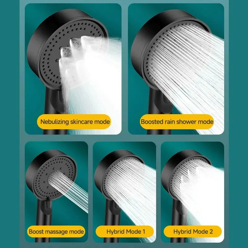 Tête de douche multifonction 6 modes – effet massage boost