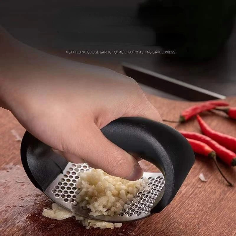Presse-ail inox ergonomique