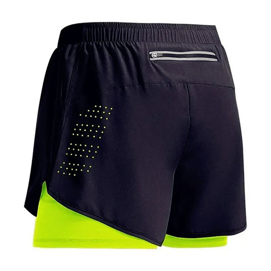 Short fitness 2‑en‑1 séchage rapide 2025