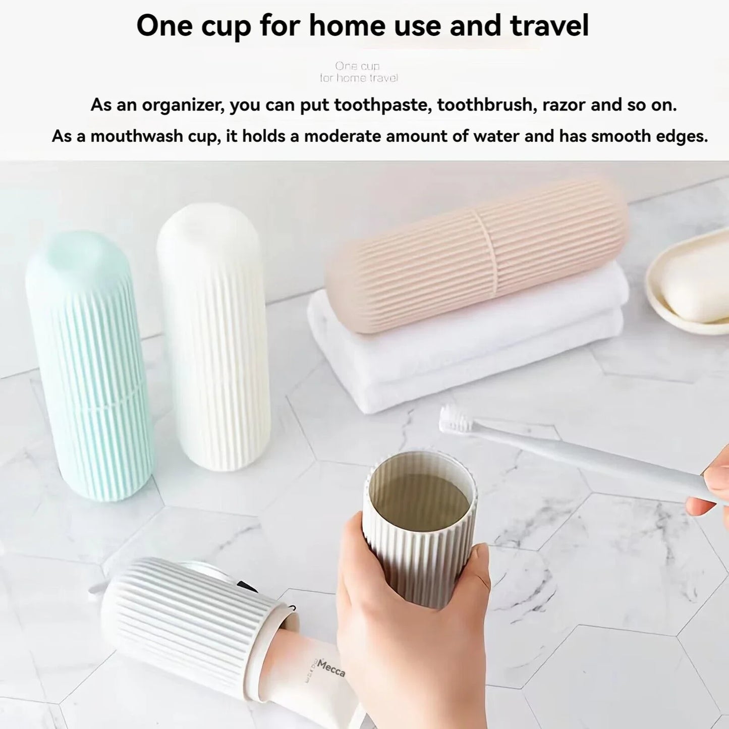 Set voyage brosse à dents & dentifrice – étui protecteur