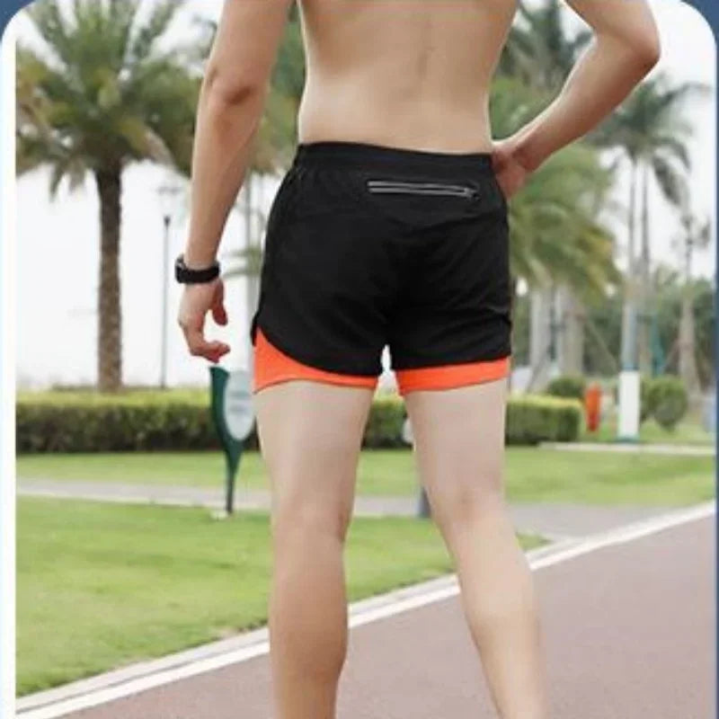 Short fitness 2‑en‑1 séchage rapide 2025