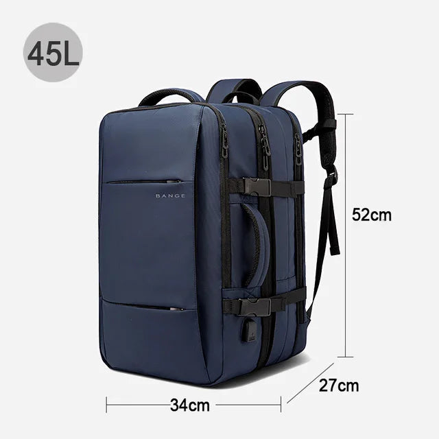 Sac à dos BANGE affaires USB 17,3″ – étanche & extensible
