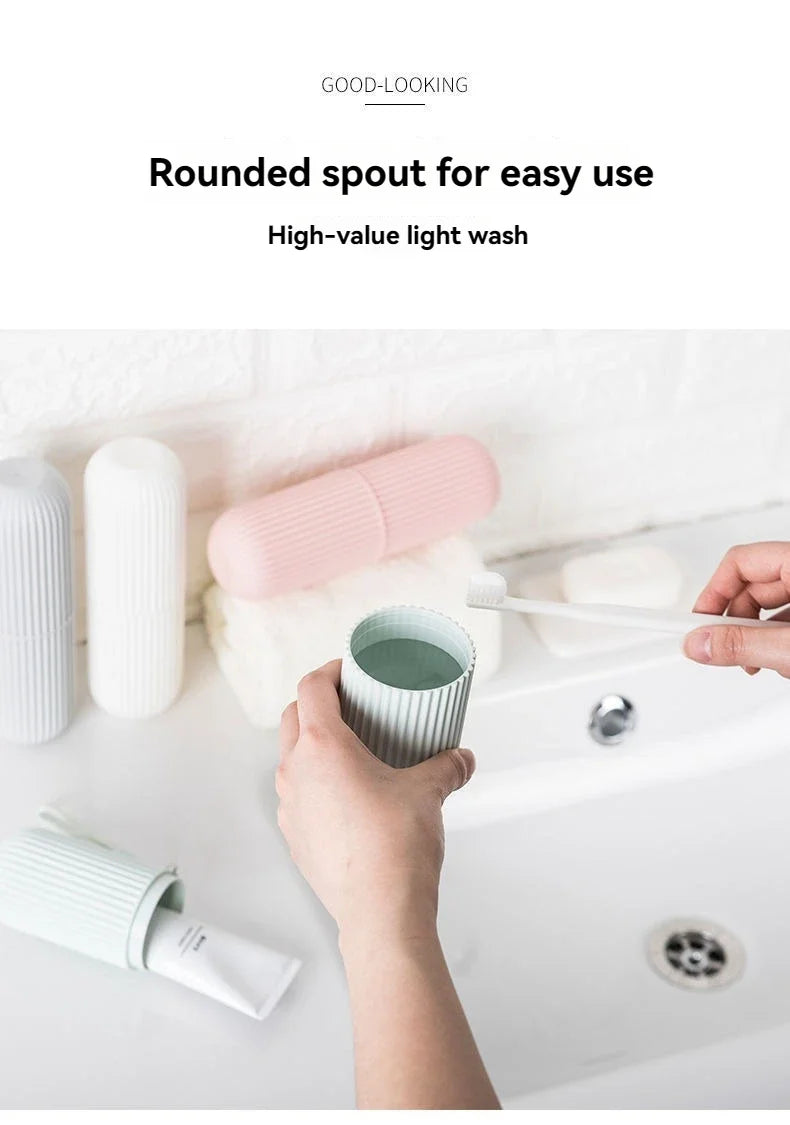 Set voyage brosse à dents & dentifrice – étui protecteur