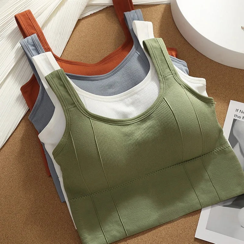 Soutien-gorge sport respirant & push-up sans coutures