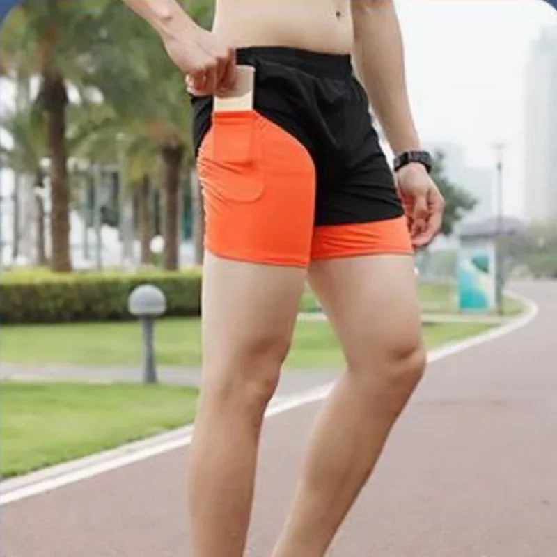 Short fitness 2‑en‑1 séchage rapide 2025
