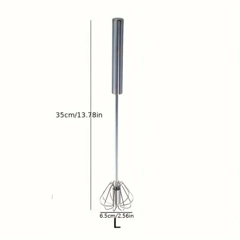 Batteur à œufs semi‑automatique inox