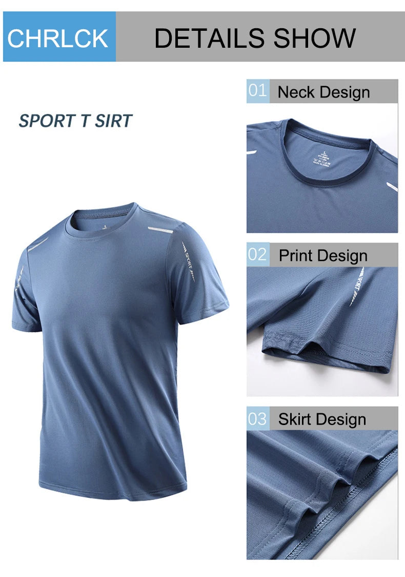 T-shirt fitness CHRLCK hommes – séchage rapide & respirant