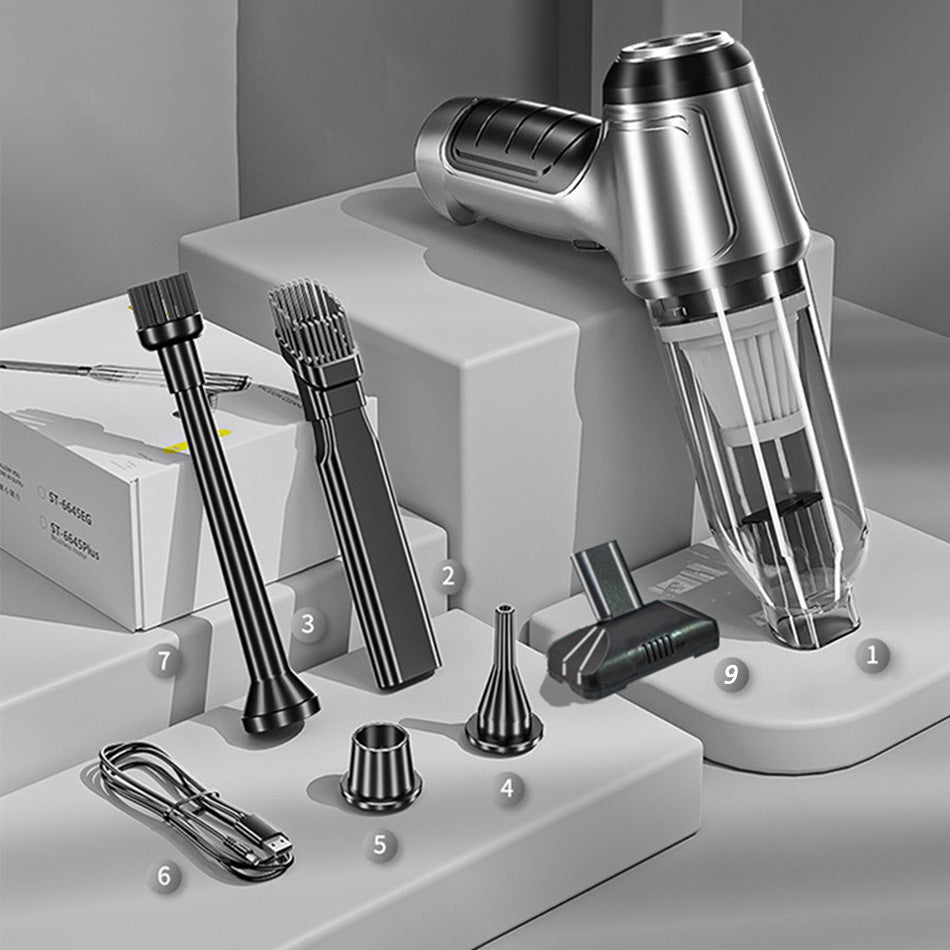 Aspirateur portable sans fil 2‑en‑1 – 15 000 Pa soufflage & aspiration