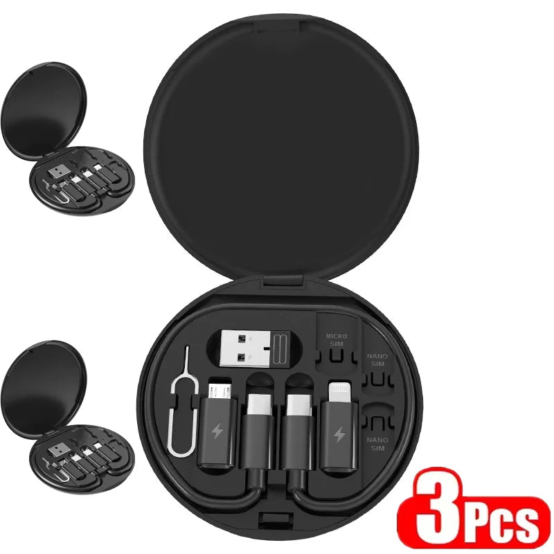 Kit adaptateur charge multi‑USB 60 W – USB‑C, USB‑A & Micro‑USB