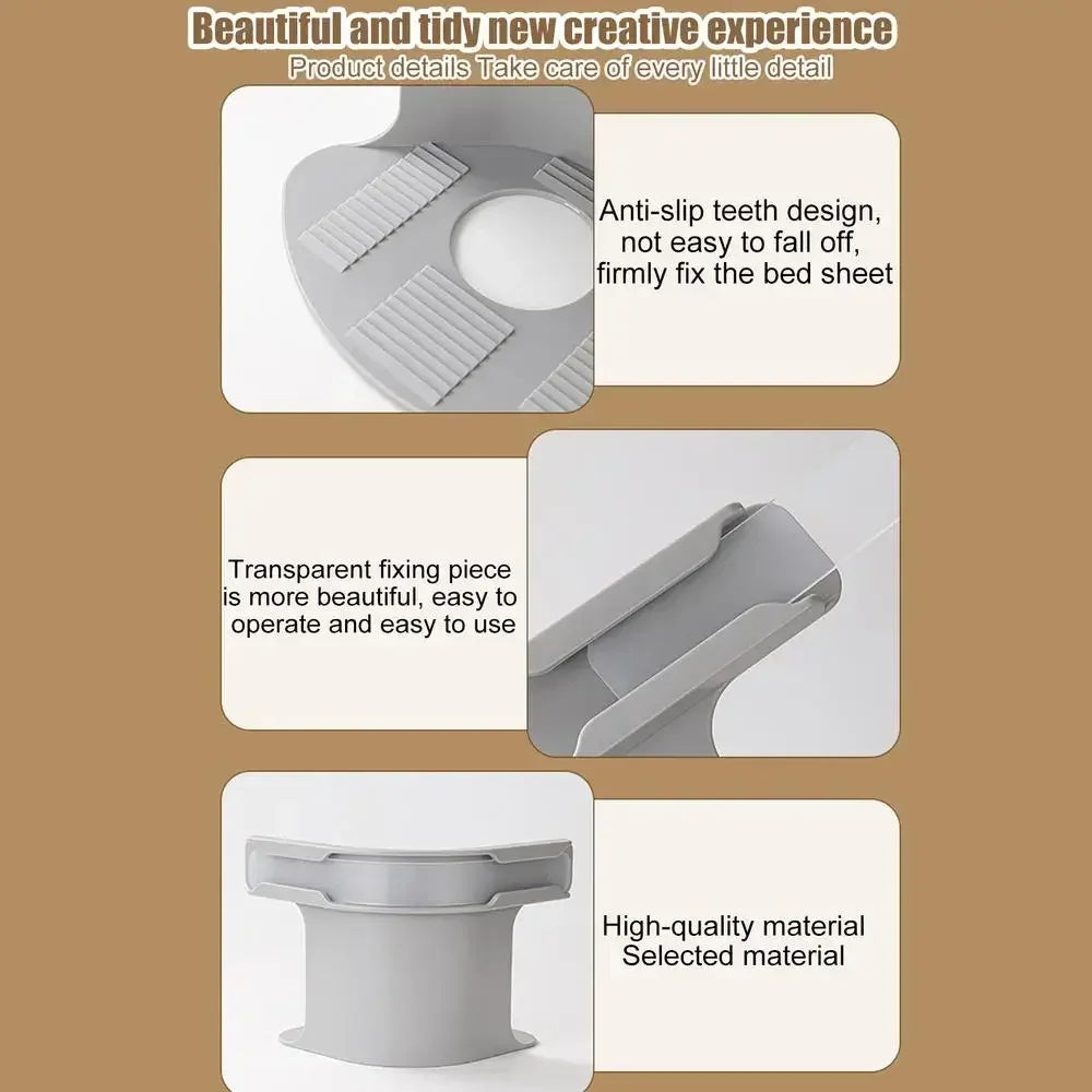 Clips serre-draps renforcés (lot de 4 ou 8) – maintien coins de lit