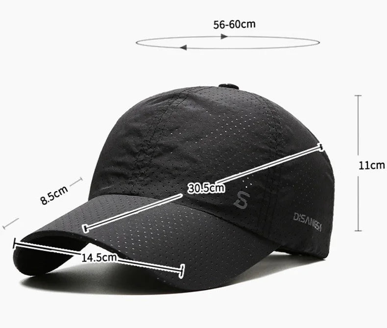 Casquette duckbill respirante – quick‑dry été mixte