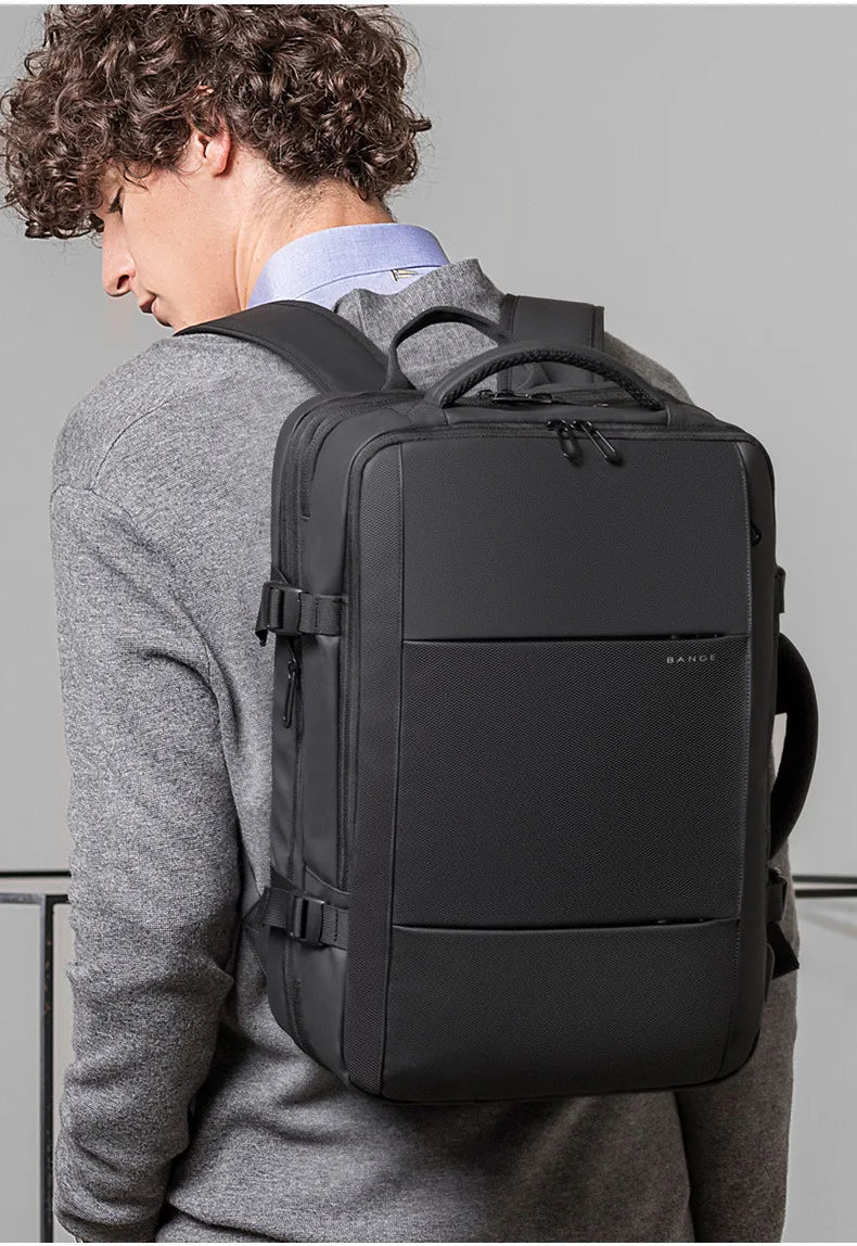 Sac à dos BANGE affaires USB 17,3″ – étanche & extensible