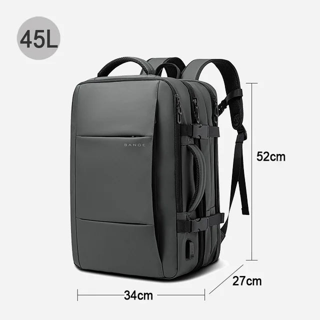 Sac à dos BANGE affaires USB 17,3″ – étanche & extensible