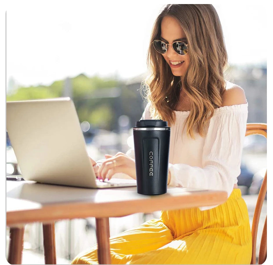 Tasse thermos USB intelligente 380–510 ml – écran température LED