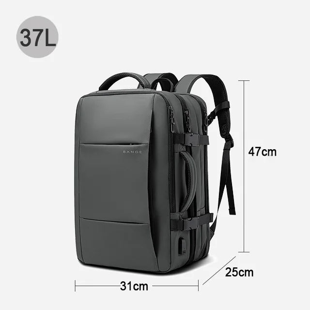 Sac à dos BANGE affaires USB 17,3″ – étanche & extensible