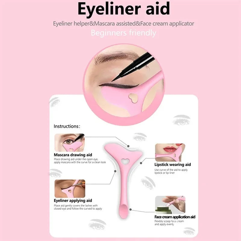 Pochoir eyeliner & masque silicone réutilisable