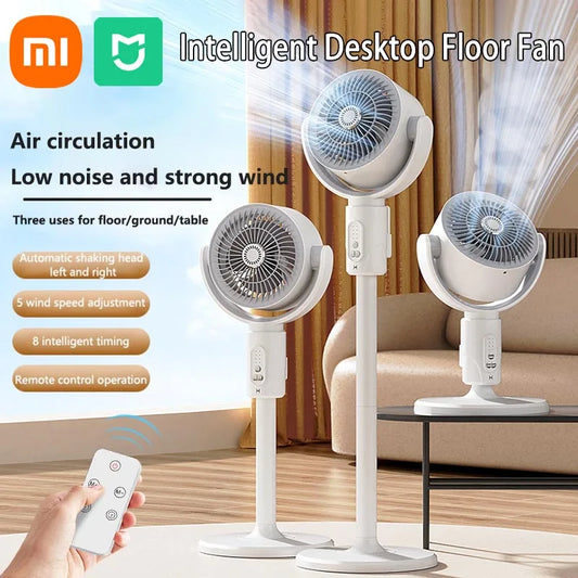 Xiaomi bureau sol à ventilateur avec télécommande rétractable Intelligent silencieux ventilateur électrique bureau à domicile ventilateur de Circulation d'air nouveau