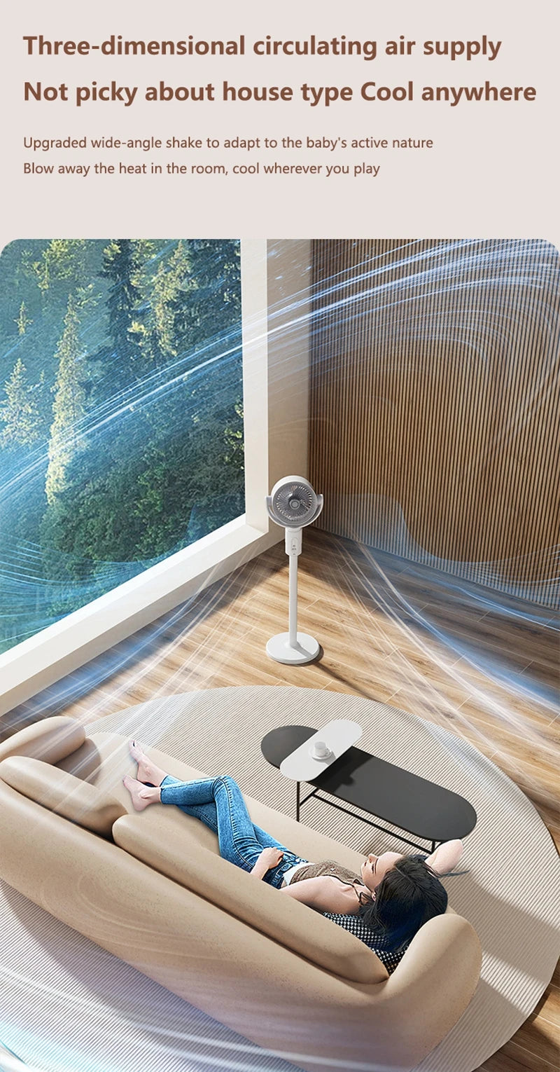 Xiaomi bureau sol à ventilateur avec télécommande rétractable Intelligent silencieux ventilateur électrique bureau à domicile ventilateur de Circulation d'air nouveau