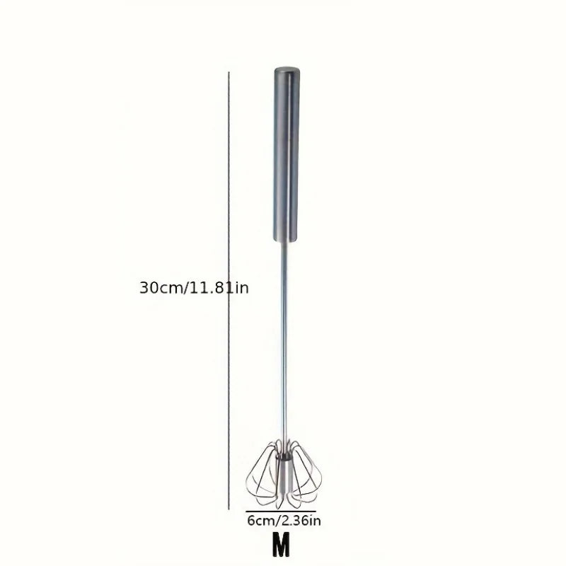 Batteur à œufs semi‑automatique inox