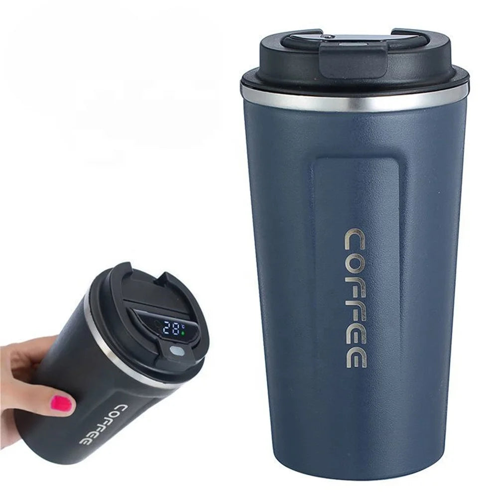 Tasse thermos USB intelligente 380–510 ml – écran température LED