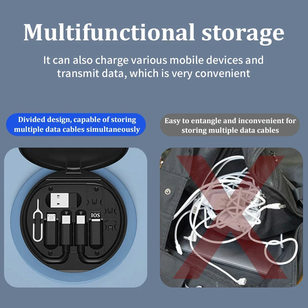 Kit adaptateur charge multi‑USB 60 W – USB‑C, USB‑A & Micro‑USB