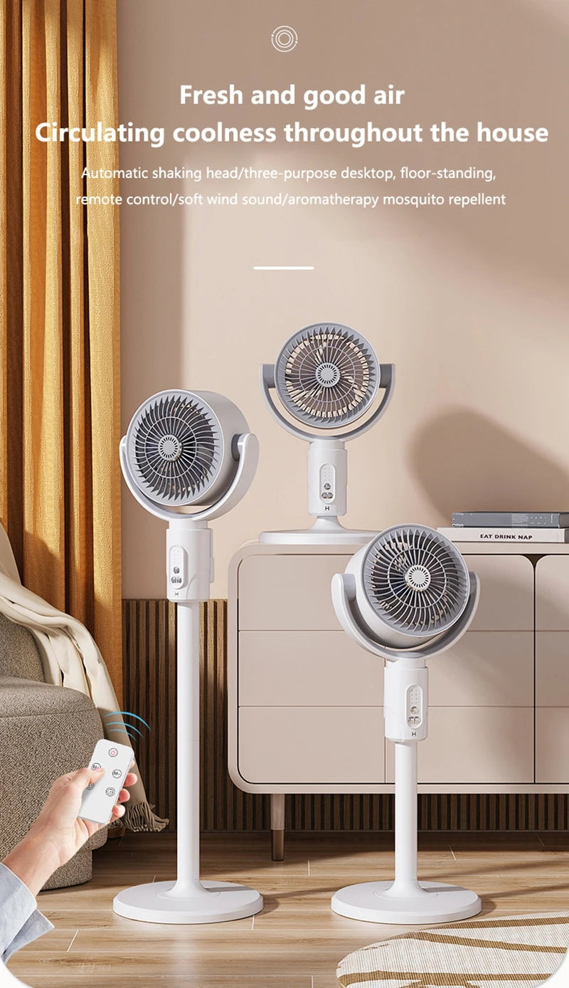 Xiaomi bureau sol à ventilateur avec télécommande rétractable Intelligent silencieux ventilateur électrique bureau à domicile ventilateur de Circulation d'air nouveau