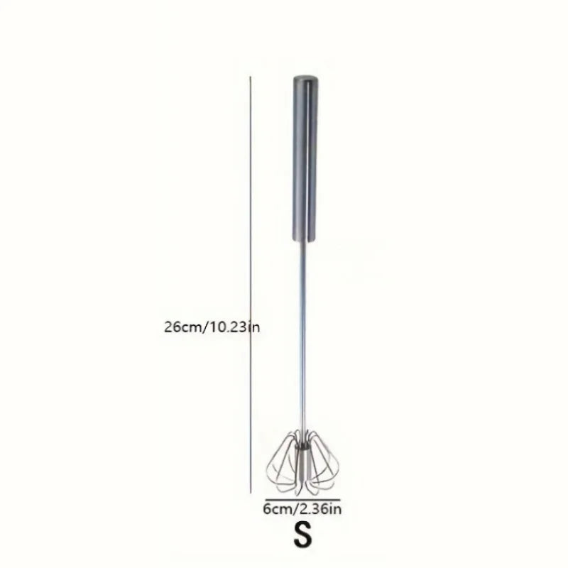 Batteur à œufs semi‑automatique inox