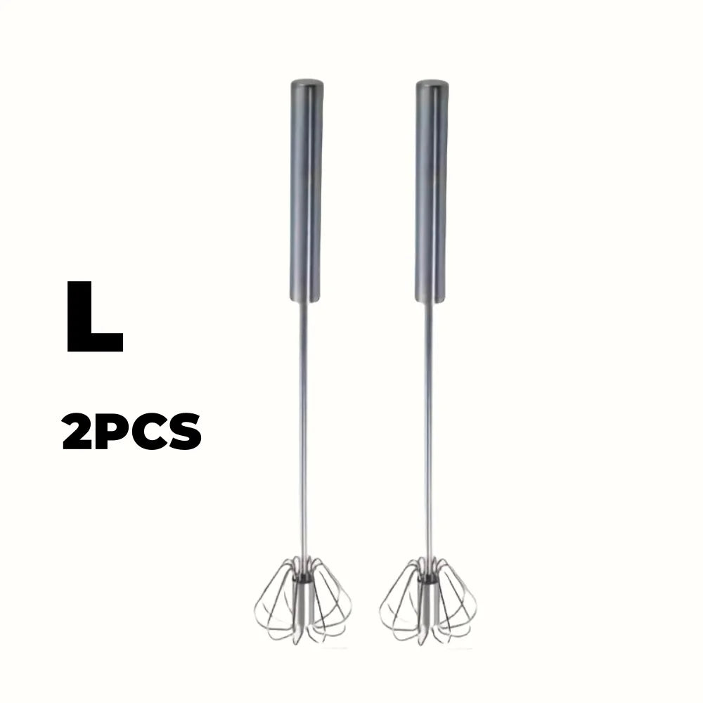 Batteur à œufs semi‑automatique inox