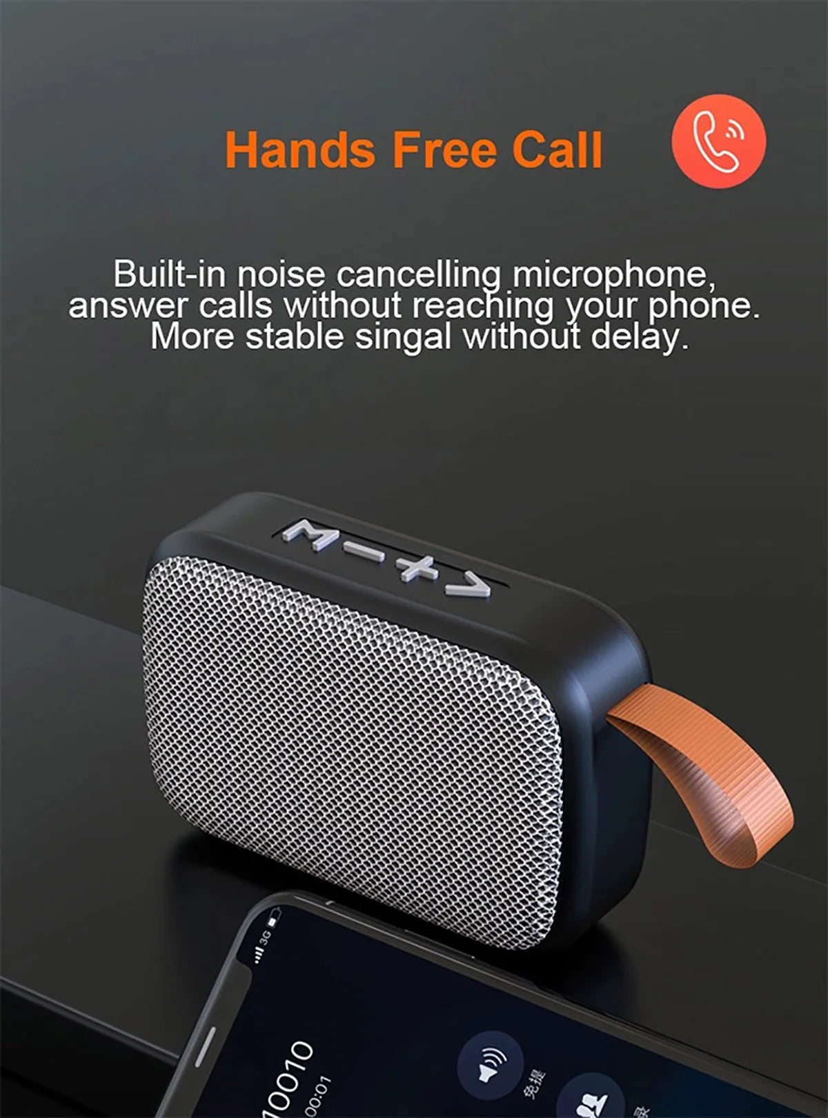 Enceinte Bluetooth outdoor 3D HiFi‑Surround