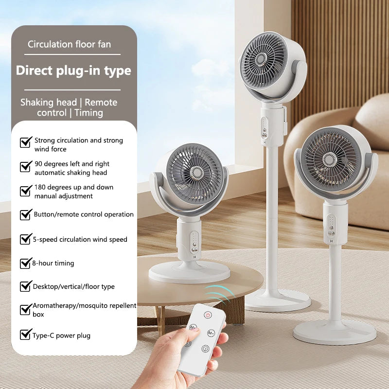 Xiaomi bureau sol à ventilateur avec télécommande rétractable Intelligent silencieux ventilateur électrique bureau à domicile ventilateur de Circulation d'air nouveau